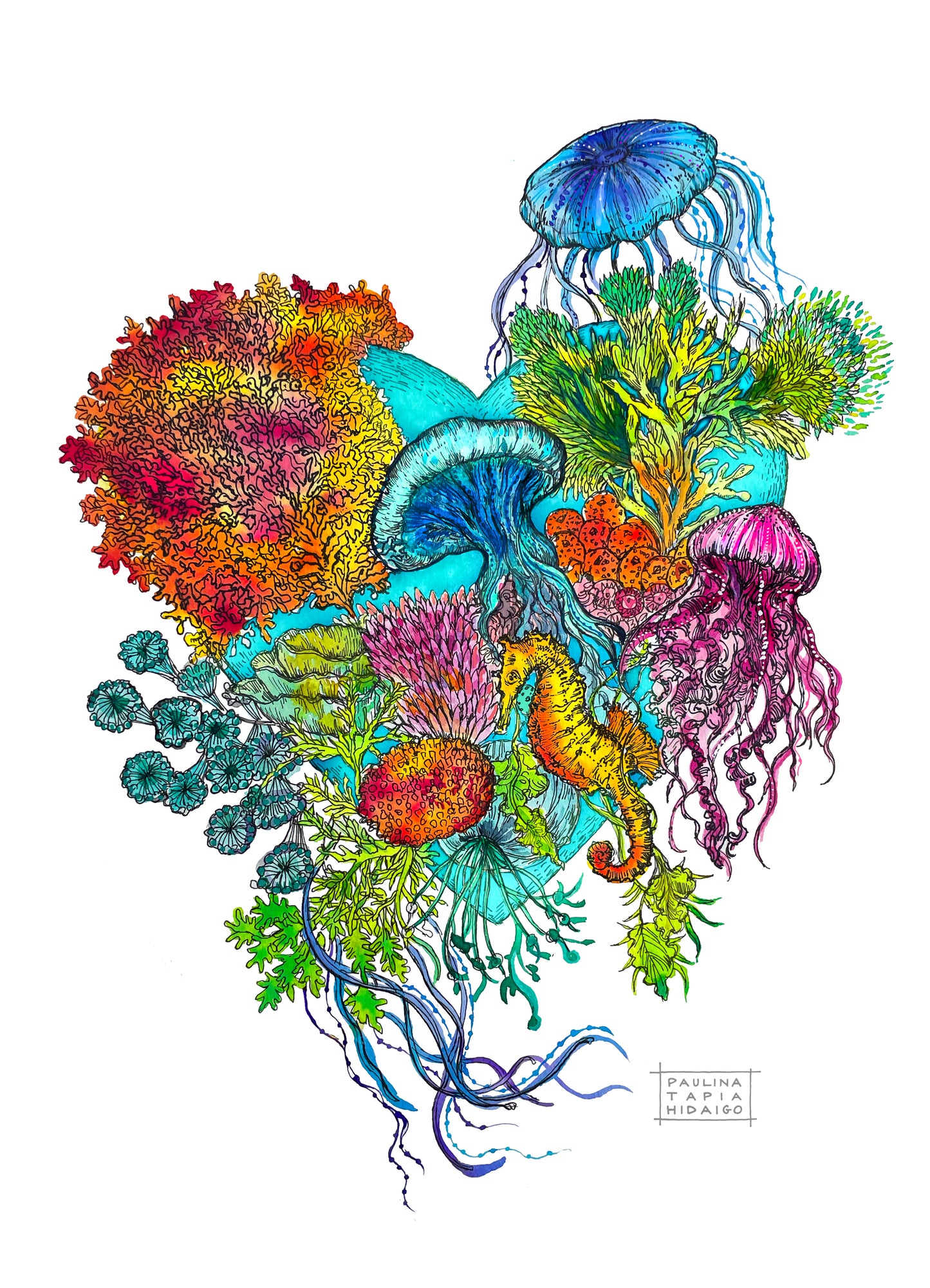 Ilustración Corazón de Mar