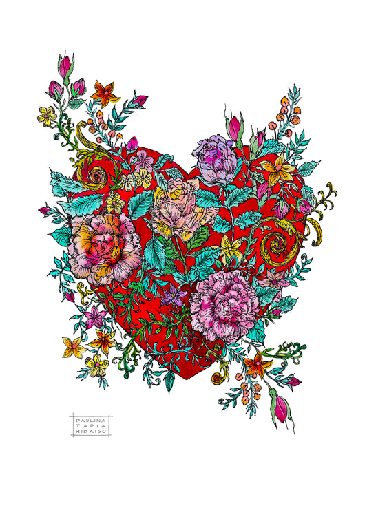 Corazón Rosas