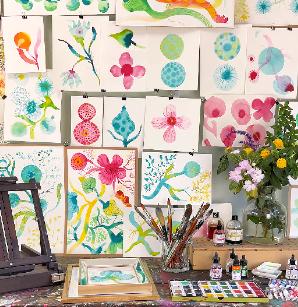Curso de Acuarelas & Tintas