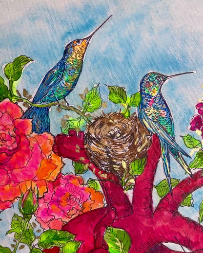 Corazón Colibríes